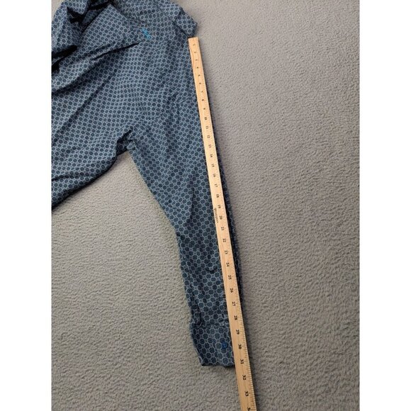 Ariat Long Sleeve Button Shirt Mens Large Horseshoes Geometric Pattern Print - Picture 10 of 16